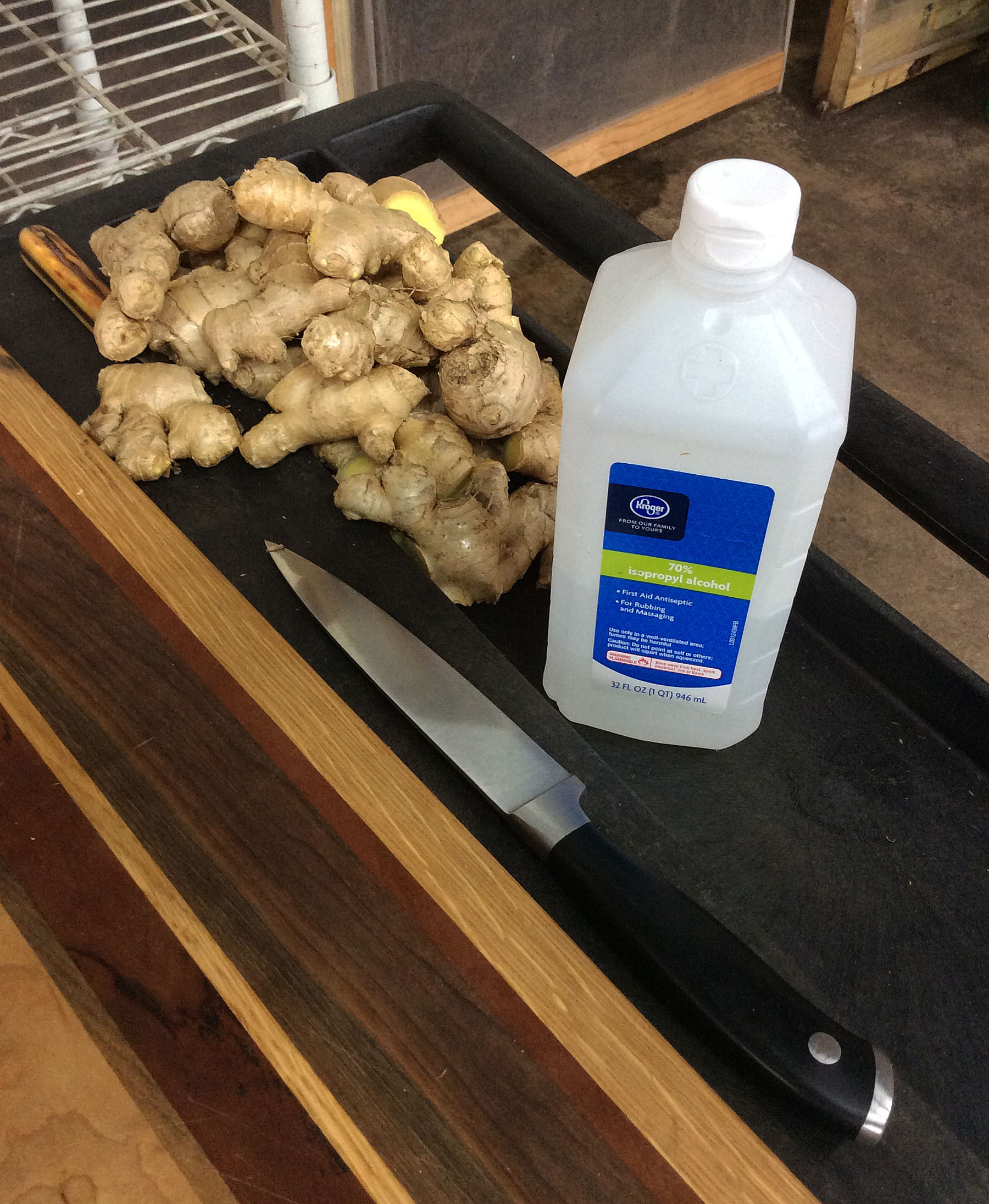 ginger workshop prepping ginger 3-6-16 crop