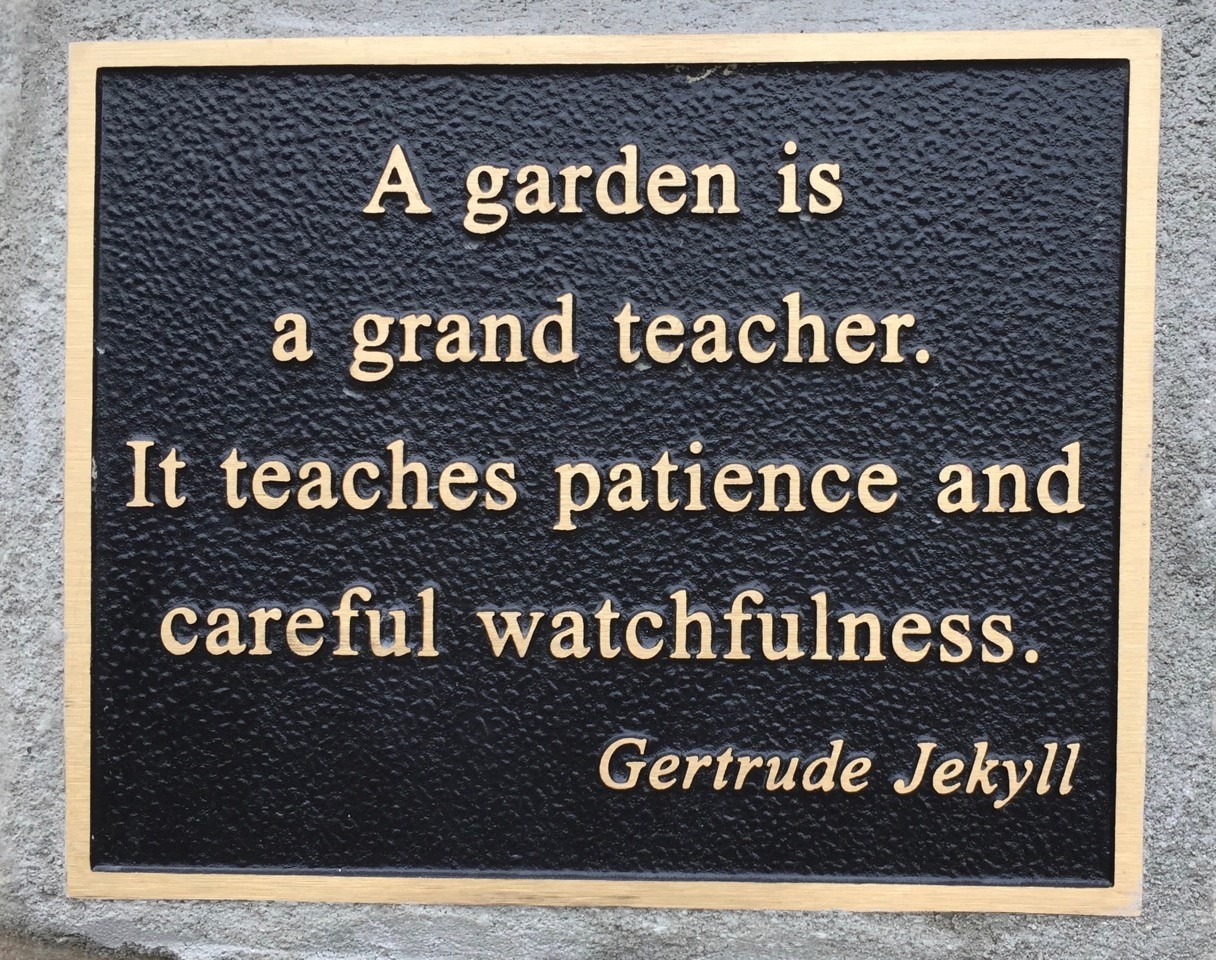 Rose garden Jekyll quote